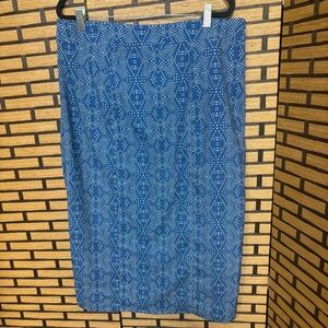 Ripskirt Blue And White Skirt Size Large‎